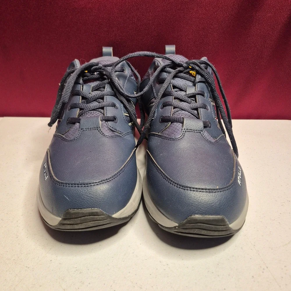 FitVille Walking Shoes Mens 12 Wide Rebound Core Navy Blue Comfort